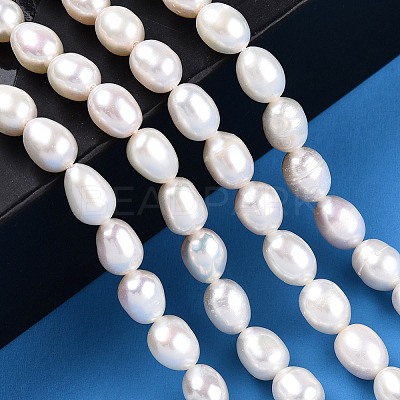 Natural Cultured Freshwater Pearl Beads Strands PEAR-N012-05M-1