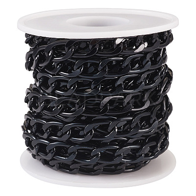 Oval Oxidation Aluminum Curb Chains CHA-TA0001-13-1
