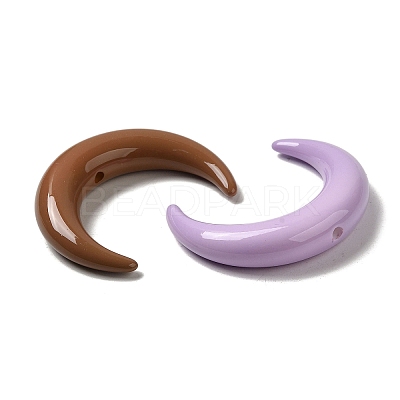 Opaque Baking Paint Acrylic Beads X-MACR-G064-06-1