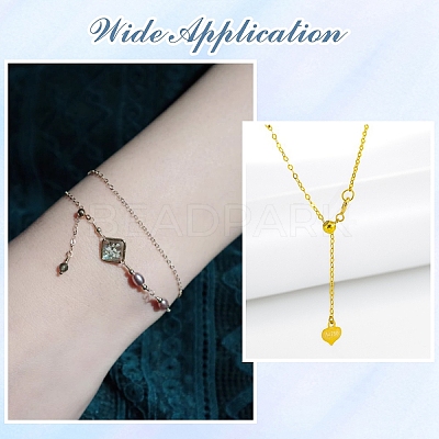Iron Ends with Twist Chain Extension & Open Jump Rings DIY-YW0010-74G-1