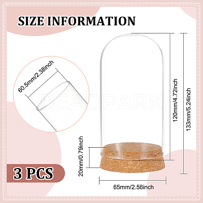 Glass Dome Cover AJEW-WH0165-40B-1