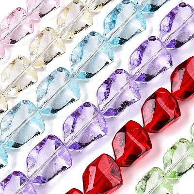 Electroplate Glass Beads Strands EGLA-N012-05-1