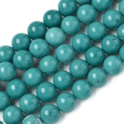 Natural Magnesite Beads Strands G-K244-02-8mm-03-1
