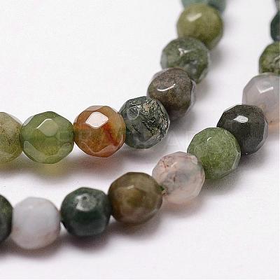 Natural Indian Agate Beads Strands G-D840-51-4mm-1