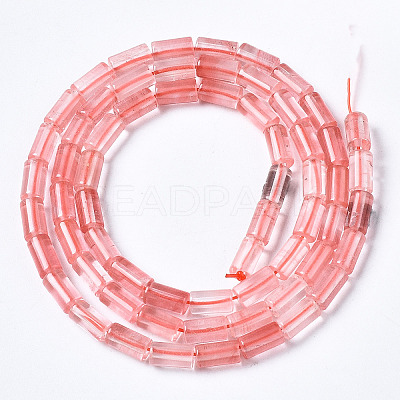 Cherry Quartz Glass Beads Strands G-S366-084-1