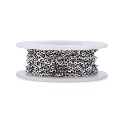 Tarnish Resistant 304 Stainless Steel Cable Chains CHS-F011-13A-P-1