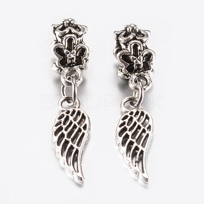 Tibetan Style Alloy European Dangle Charms PALLOY-F199-23AS-1