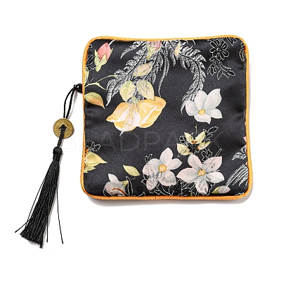 Chinese Style Floral Cloth Jewelry Storage Zipper Pouches LS-AJEW-D063-01A-1