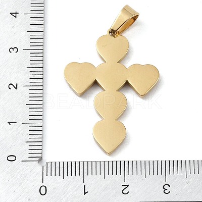 Ion Plating(IP) 304 Stainless Steel Enamel Rhinestone Pendants STAS-Q325-05F-G-1