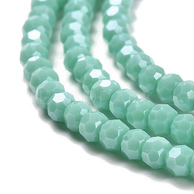 Electroplate Opaque Glass Beads Strands EGLA-A035-P3mm-A14-1
