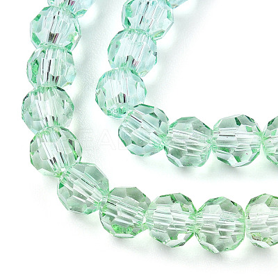 Transparent Glass Beads Strands X-GLAA-E036-07R-1
