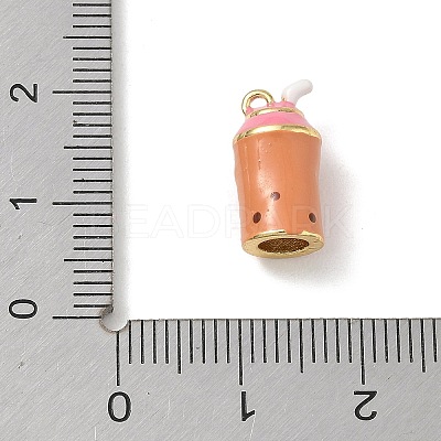 Brass Enamel Pendants KK-CBA1717-03G-02-1