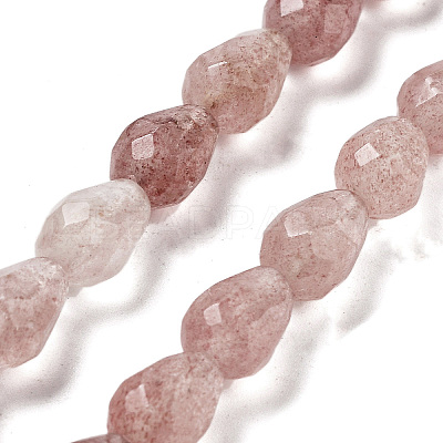 Natural Strawberry Quartz Beads Strands G-P520-B11-01-1