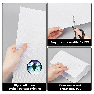 14Pcs 2 Colors PVC Plastic Sheets AJEW-NB0006-41-1
