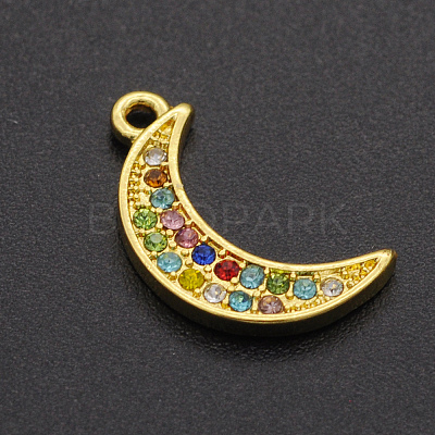 Alloy Rhinestone Pendants PALLOY-S098-DA017-1