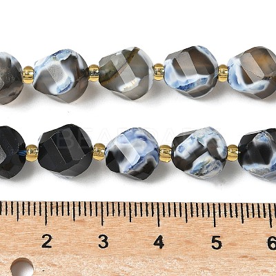 Natural Fire Crackle Agate Beads Strands G-U023-A16-01-1