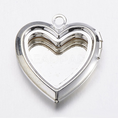 Brass Locket Pendants X-KK-N0116-014S-1