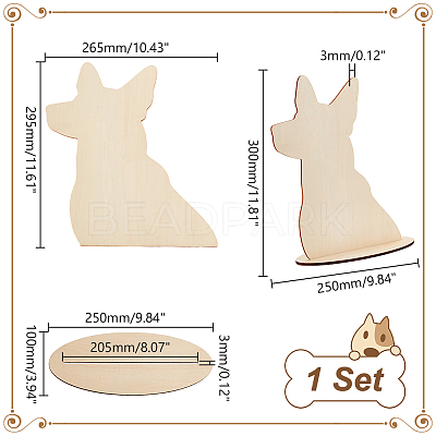 Wood Pet Bib Display Stands ODIS-WH0043-97B-1