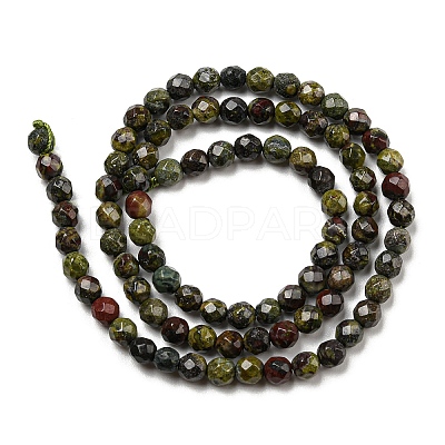 Natural Dragon Blood Beads Strands G-E571-30D-1
