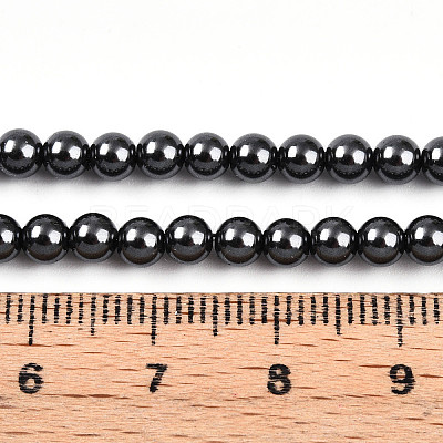 Baking Paint Pearlized Glass Pearl Bead Strands HY-N002-4mm-A02-1