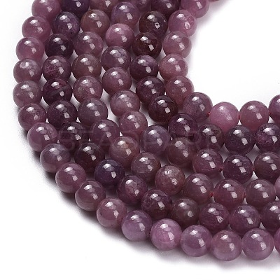 Natural Ruby Beads Strands G-L631-A01-6mm-A-1