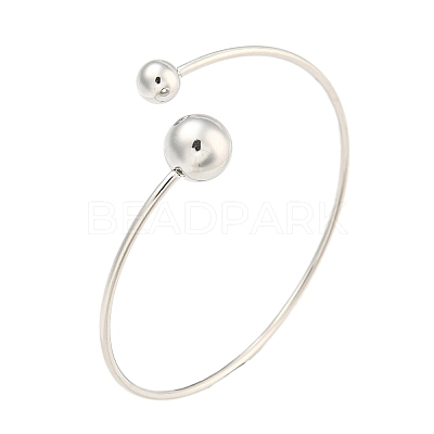 Non-Tarnish 304 Stainless Steel Cuff Bangles BJEW-P331-15P-1