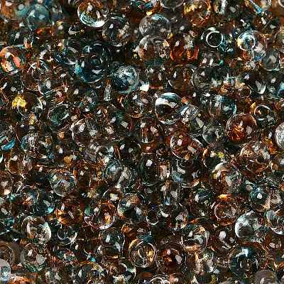 6/0 Spray Paint Fringe Glass Seed Beads SEED-H003-11G-1