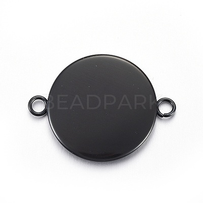 304 Stainless Steel Cabochon Connector Settings STAS-L211-04D-B-1