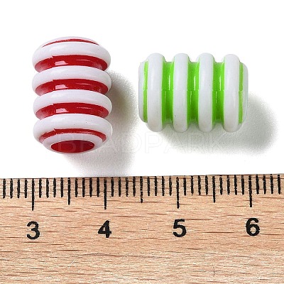 Opaque Acrylic European Beads SACR-P031-12A-1