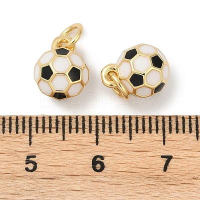 Brass Enamel Pendants KK-P294-38G-01-1