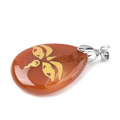 Natural Mixed Gemstone Pendants G-F786-09O-1