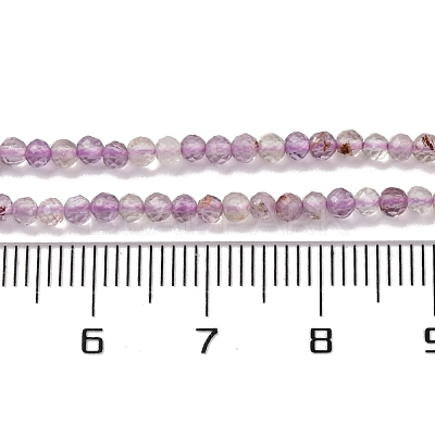 Natural Purple Phantom Quartz Purple Lodolite Quartz Beads Strands G-A235-A01-01-1
