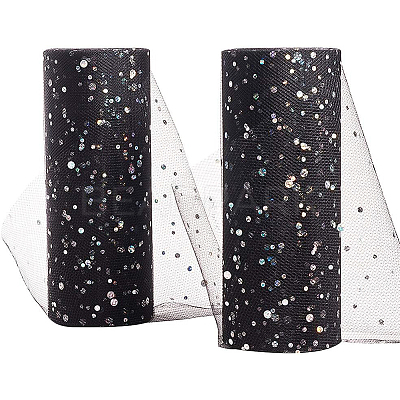 Glitter Sequin Deco Mesh Ribbons OCOR-BC0008-40-1