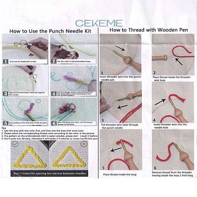 DIY Punch Needle Kits DIY-P013-04-1