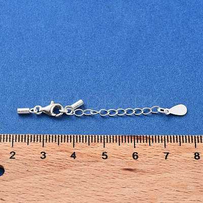 925 Sterling Silver Curb Chain Extender STER-G039-01B-S-1
