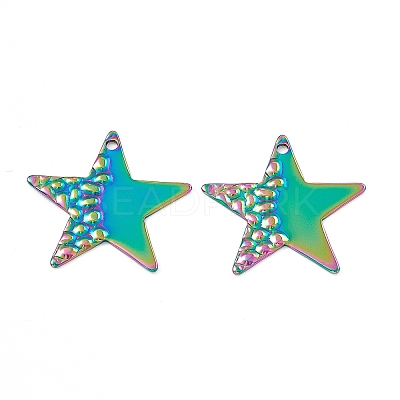 Ion Plating(IP) 304 Stainless Steel Pendants STAS-B031-03R-1