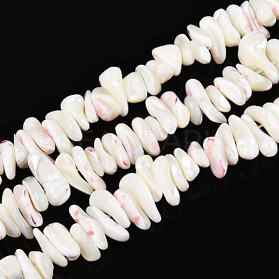 Natural Trochid Shell/Trochus Shell Beads Strands SSHEL-T017-29-1