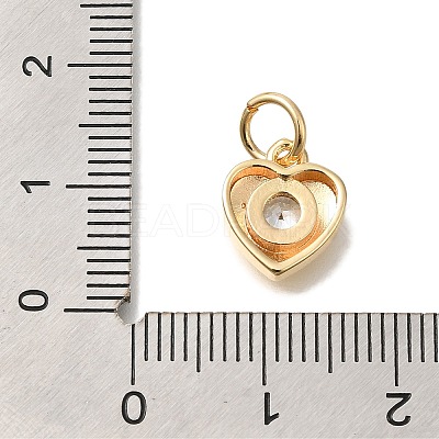 Brass Micro Pave Cubic Zirconia Pendants KK-Q001-13G-01-1