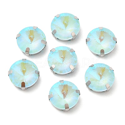 Mocha Fluorescent(MI) Flat Round Sew on Rhinestone GGLA-M006-02A-P03-1