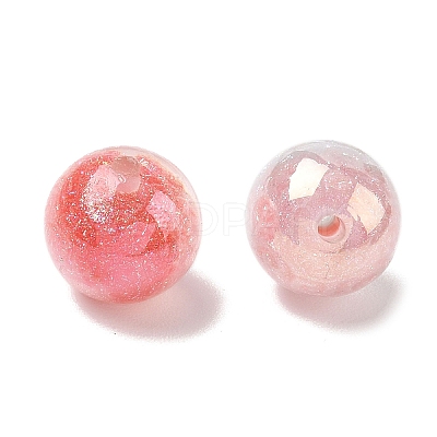Luminous Two Tone Resin & Glitter Powder Beads RESI-F073-02-1