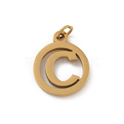304 Stainless Steel Charms
with Jump Ring LS-STAS-R001-02G-C-1