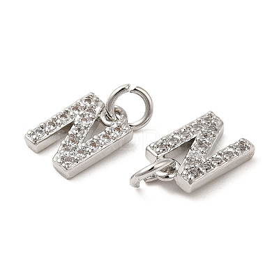 Brass Micro Pave Grade AAA Cubic Zirconia Charms LS-ZIRC-P067-11P-N-NR-1