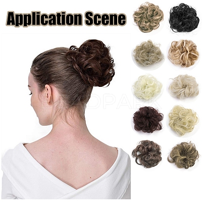 Synthetic Hair Bun Extensions OHAR-G006-A10-1