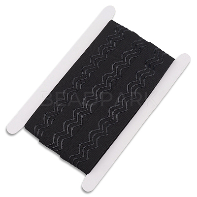 5M Polyester Non-Slip Silicone Elastic Gripper Bands for Garment Sewing SRIB-GF0001-50B-01-1