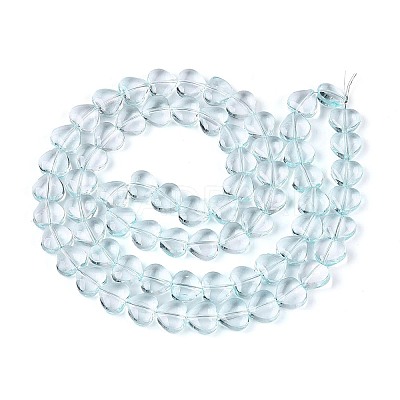 Baking Paint Transparent Glass Beads Strands DGLA-N021-01B-01-1