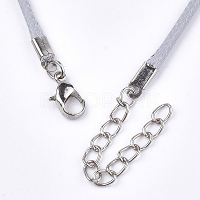 Waxed Cord Necklace Making NCOR-T001-81-1