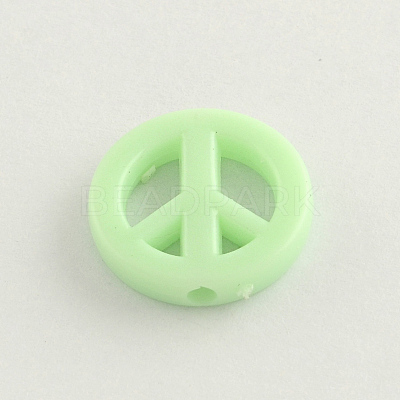 Opaque Acrylic Beads X-SACR-Q098-05-1