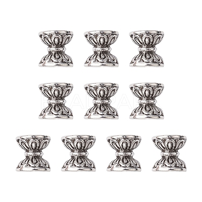 Tibetan Style Alloy Bead Cones TIBEB-YW0001-08-1