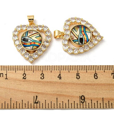 Golden Brass Pendants KK-L209-005G-04-1