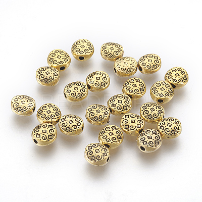 Tibetan Style Alloy Beads X-GLF10856Y-1